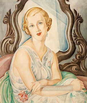 ゲルダ・ウェゲナー Painting - ゲルダ・ウェゲナー夫人の肖像